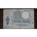 Germany - 10 Mark, 1906 , p9b, 7 Digit Serial Number