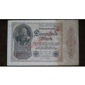 Germany - 1 Billion Mark Overprint, 1923 , p113a ,  Watermark at Right