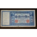 Germany - 100 Mark, 1910 , p42 ,  Red Serial Numbers
