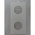 25 mm Self Adhesive Coin Holders, 20 x Hartberger Coin Flips, No PVC