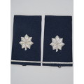 1 Pair Vintage USAF Air Force Lieutenant Colonel Insignia Shoulder Boards Rank Epaulettes O5