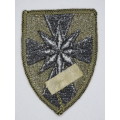 United States Vietnam Era Army 8th Field Support Command Insignia Patch, OD Subdued