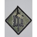 United States Army 18th Engineer Brigade Insignia Patch, OD Subdued