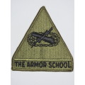 United States Army Armor School Insignia Patch, OD Subdeud Patch
