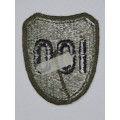 United States Army 100th Training Division Insignia Patch, OD Subdeud Patch