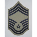 United States Air Force Chief Master Sergeant Rank Insignia Patch E9, CMSgt