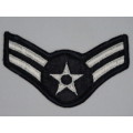 United States Air Force Airman First Class Rank Insignia Patch E3, A1C