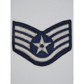United States Air Force Staff Sergeant Rank Insignia Patch E4, SSgt