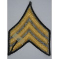 United States Army Sergeant Class Rank Insignia Patch E5, Size 1