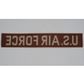 United States Air Force Patch Full Colour tape patch, desert brown ACU