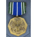 United States Army Achievement Medal Decoration Set, in original box with Ribbon and Bar, USA