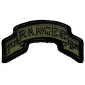 United States Army 1st Ranger Battalion Insignia Patch, subdued unit tab