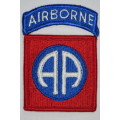 United States Army 82nd Airborne Infantry Division Insignia Patch with Airborne Tab