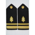 1 Pair United States Navy Medical Corps Lieutenant Insignia Shoulder Boards Rank Epaulettes O2