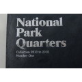 Collector`s Folder for National Parks Quarter Dollars 2010 to 2015 - Damaged