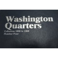 Collector`s Folder for Washington Quarter Dollars Collection 1988 to 1999
