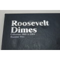 Collector`s Folder for Roosevelt Dime Collection 1965 to 2004