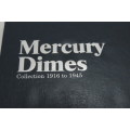 Collector`s Folder for Mercury Dime Collection 1916 to 1945