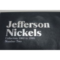 Collector`s Folder for Jefferson Nickel Collection 1962 to 1995
