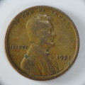 USA , 1921 Lincoln Cent, Wheat Penny , Philadelphia Mint