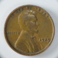 USA , 1929 Lincoln Cent, Wheat Penny , Philadelphia Mint