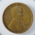 USA , 1923 Lincoln Cent, Wheat Penny , Philadelphia Mint