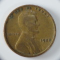 USA , 1925 Lincoln Cent, Wheat Penny , Philadelphia Mint