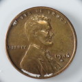 USA , 1936 D Lincoln Cent, Wheat Penny , Denver Mint * Cleaned