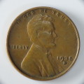 USA , 1935 D Lincoln Cent, Wheat Penny , Denver Mint
