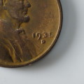 USA , 1935 D Lincoln Cent, Wheat Penny , Denver Mint * Cleaned