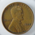 USA , 1935 Lincoln Cent, Wheat Penny , Philadelphia Mint
