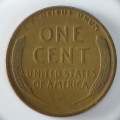 USA , 1937 S Lincoln Cent, Wheat Penny , San Francisco Mint