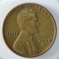 USA , 1938 Lincoln Cent, Wheat Penny , Philadelphia Mint