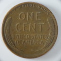 USA , 1937 Lincoln Cent, Wheat Penny , Philadelphia Mint