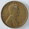 USA , 1946 Lincoln Cent, Wheat Penny , Philadelphia Mint