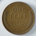 USA , 1945 S Lincoln Cent, Wheat Penny , San Francisco Mint