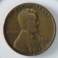 USA , 1947 Lincoln Cent, Wheat Penny , Philadelphia Mint
