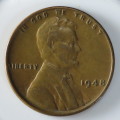 USA , 1948 Lincoln Cent, Wheat Penny , Philadelphia Mint