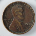 USA , 1940 Lincoln Cent, Wheat Penny , Philadelphia Mint