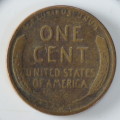USA , 1944 Lincoln Cent, Wheat Penny , Philadelphia Mint