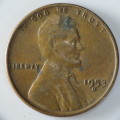 USA , 1953 D Lincoln Cent, Wheat Penny , Denver Mint