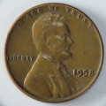 USA , 1958 Lincoln Cent, Wheat Penny , Philadelphia Mint