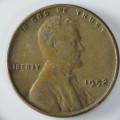 USA , 1952 Lincoln Cent, Wheat Penny , Philadelphia Mint