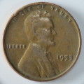 USA , 1953 Lincoln Cent, Wheat Penny , Philadelphia Mint