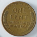 USA , 1955 D Lincoln Cent, Wheat Penny , Denver Mint