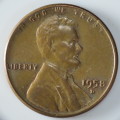 USA , 1958 D Lincoln Cent, Wheat Penny , Denver Mint