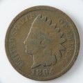 USA , 1894 Indian Head Cent, Indian Head Penny