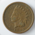 USA , 1897 Indian Head Cent, Indian Head Penny