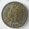 USA , 1901 Indian Head Cent, Indian Head Penny