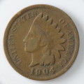 USA , 1904 Indian Head Cent, Indian Head Penny